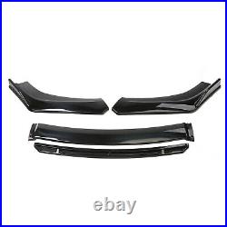 For Ford Focus RS ST Front Bumper Lip Splitter Chin Spoiler Glossy + Strut Rods