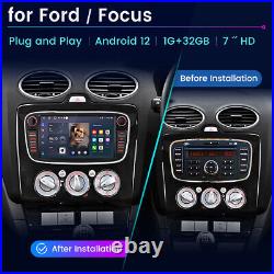 ForFord Focus Mondeo Kuga C-Max Car Stereo GPS Sat Nav Radio Android13 Stereo BT