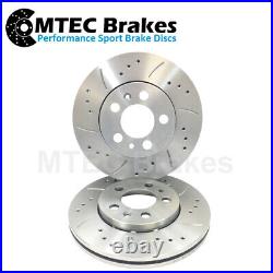 Ford Focus 1.0 1.5TDCi 1.6 TDCi 2014- Drilled Grooved Front Brake Discs Pads