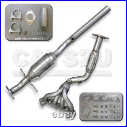 Ford Focus 1.6 Catalytic Converter + Exhaust Manifold Front Pipe + Fitting Kits