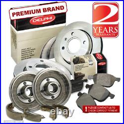 Ford Focus 1.8 Tddi Front Brake Discs Pads 258mm Rear Shoes Drums 203mm 90BHP 5