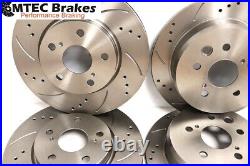Ford Focus 2.0 RS MK1 02-03 Front Rear Brake Discs & Pads Drilled Grooved