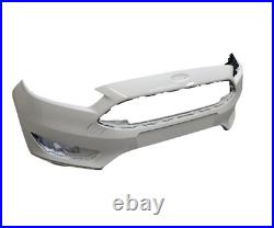 Ford Focus 2014-2018 Front Bumper Without PDC Holes painted in Frozen White