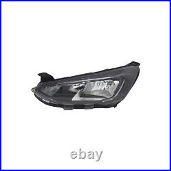 Ford Focus 2018-2022 Ns Left Passenger Side Black Headlight Headlamp Led Drl