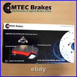 Ford Focus Estate 1.6 TDCi (105bhp) 12-15 Front Brake Discs & MTEC Brake Pads