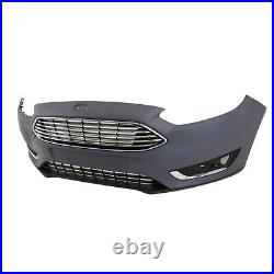 Ford Focus Front Bumper Kit With Grilles No PDC or Washer Holes Primed 2015-2018