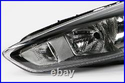Ford Focus Headlight Left Black DRL 14-17 Headlamp Passenger N/S OEM Hella