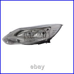 Ford Focus Headlight Mk3 Edge Hatchback 2011-2015 Chrome Headlamp Passenger Side