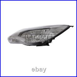 Ford Focus Headlight Mk3 Edge Hatchback 2011-2015 Chrome Headlamp Passenger Side