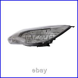 Ford Focus Headlight Mk3 Studio Hatchback 2011-2015 Chrome Inner Passenger Side