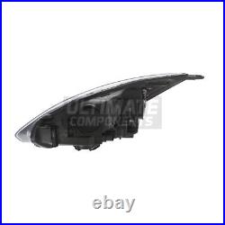 Ford Focus Headlight Mk3 Zetec Hatchback 2011-2015 Black Headlamp Drivers Side