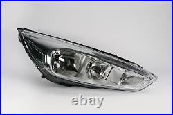 Ford Focus Headlight Right MK3 14-17 LED DRL Chrome Headlamp Driver OEM Hella