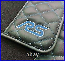 Ford Focus MK2 RS Floor Mats Luxury Carpet & Diamond Stitched Inserts