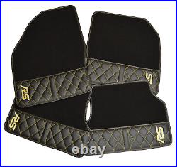 Ford Focus MK2 RS Floor Mats Luxury Carpet & Diamond Stitched Inserts