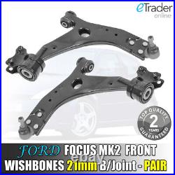 Ford Focus MK2 Wishbones 06-12 Front Suspension Arms 21MM B/JOINT & Drop Links 2