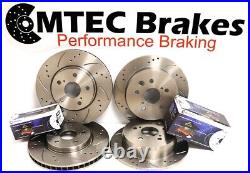 Ford Focus MK3 ST250 2.0 Drilled Grooved Brake Discs MTEC Pads Front Rear