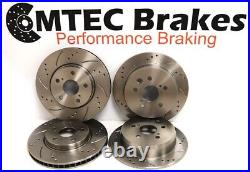 Ford Focus MK3 ST250 2.0 Drilled Grooved Brake Discs MTEC Pads Front Rear