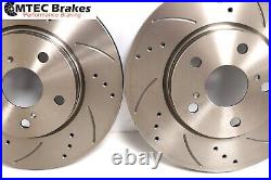 Ford Focus MK3 ST250 2.0 Drilled Grooved Brake Discs MTEC Pads Front Rear