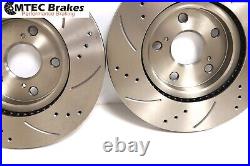 Ford Focus MK3 ST250 2.0 Drilled Grooved Brake Discs MTEC Pads Front Rear