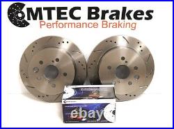 Ford Focus MK3 ST250 2.0 Drilled Grooved Brake Discs MTEC Pads Front Rear