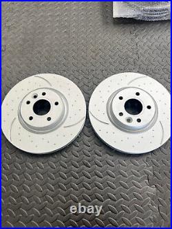Ford Focus MK3 ST250 Dimpled & Grooved Discs Front Brake Discs Pair 320mm ST