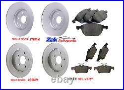 Ford Focus Mk2 05-10 Front And Rear Brake Discs & Pads Complete Set (check Size)