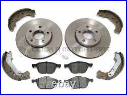 Ford Focus Mk2 2005-2011 Front 2 Brake Discs And Pads & Rear Shoes Set New