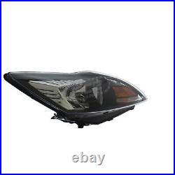 Ford Focus Mk2 2008-2011 Headlights Headlamps Black 1 Pair Drivers & Passenger