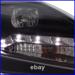 Ford Focus Mk2 Headlights Facelift 2008-2011 LED DRL Black Projector ST Zetec S