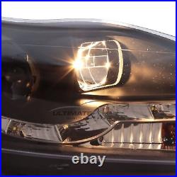 Ford Focus Mk2 Headlights Facelift 2008-2011 LED DRL Black Projector ST Zetec S