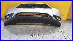 Ford Focus Mk3 Fl 1.0 1.6 Ecoboost 2014-2018 Complete Front Bumper In Silver