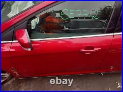 Ford Focus Mk3 Fl 5doors Titanium 2015 Front Door N/s Passenger Side In Red Uf