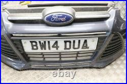 Ford Focus Mk3 Front Bumper Complete In Midnight Sky (see Photos) 2011-15 Bw14d