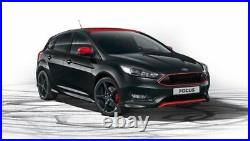 Ford Focus Mk3 St-line Black & Red Front Bumper Grilles Fog Light Surrounds Trim