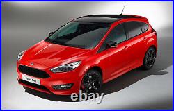 Ford Focus Mk3 Stline All Black Gloss Front Bumper Grilles Wing Mirror Covers