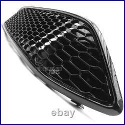 Ford Focus Mk3 Stline All Black Gloss Front Bumper Grilles Wing Mirror Covers