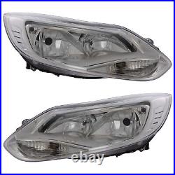 Ford Focus Mk3 Studio & Edge 2011-2015 Headlights Headlamps Pair Left & Right