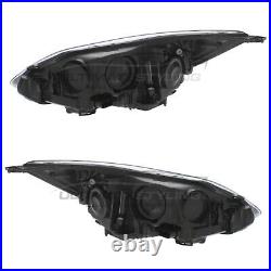Ford Focus Mk3 Zetec/Titanium 2011-2015 Black Headlight Pair Left & Right