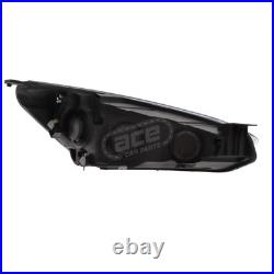 Ford Focus Mk4 2018-2022 Headlight Headlamp LED DRL Black Passenger Side Left Ford Focus Mk4 2018-2022 Headlight Headlamp LED DRL Black Passenger Side Left