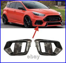 Ford Focus RS MK3.5 Carbon Fibre Front Fog Light Surround Trim Inserts