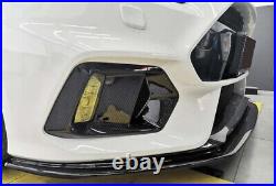 Ford Focus RS MK3.5 Carbon Fibre Front Fog Light Surround Trim Inserts