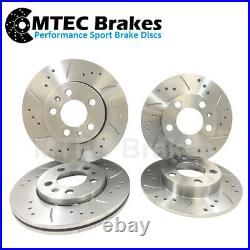 Ford Focus ST225 2.5 Front & Rear Drilled Grooved Brake Discs