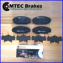 Ford Focus mk2 ST 2.5 ST225 Front Drilled Grooved Brake Discs Plus MTEC PADS