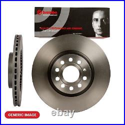 Front Brake Discs + Pads Fits Ford C-Max Focus Volvo C30 C70 S40 V40 V50 BREMBO