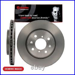 Front Brake Discs + Pads Fits Ford C-Max Focus Volvo C30 C70 S40 V40 V50 BREMBO