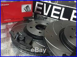 Front Brembo Drilled & Grooved Brake Discs & Pads Ford Focus Volvo C30 C70 04-20