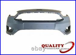Front Bumper Primed No Pdc Ford Focus 2014- Onwards Brand New High Quality