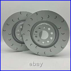 Front C-Hook Grooved Brake Discs (Pair) for Ford Focus MK2 ST 225 320mm