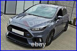 Front Diffuser Splitter V2 Maxton Design Gloss Black ABS for Ford Focus Mk3 Rs