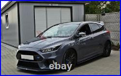 Front Diffuser Splitter V2 Maxton Design Gloss Black ABS for Ford Focus Mk3 Rs